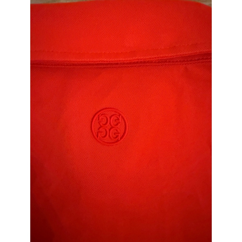 G/FORE Mens Poppy Red Performance Golf Polo Shirt GMP000025 Size Medium - Picture 9 of 10